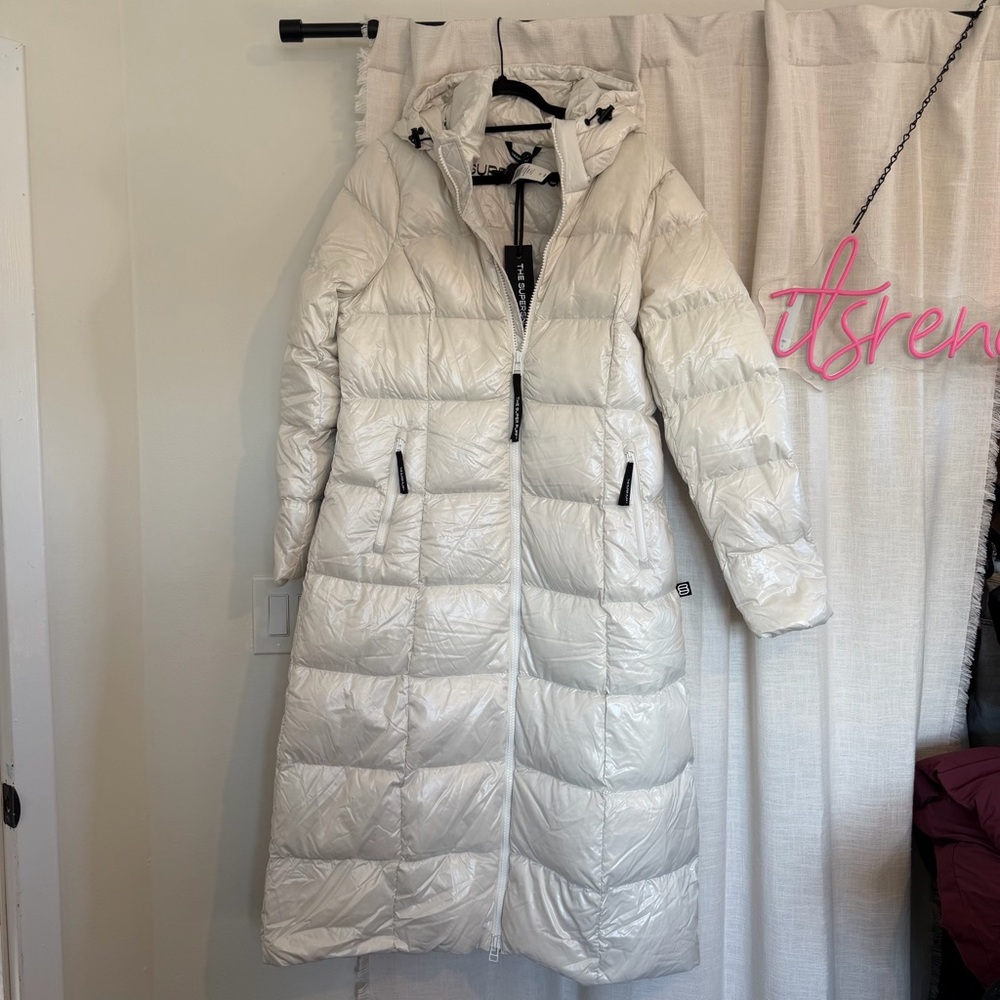 Superpuff Long in Birch Puffer Coat